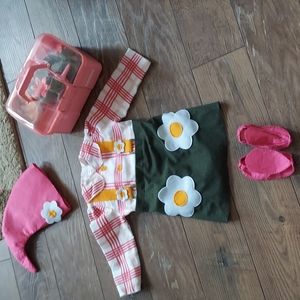 2T Garden gnome costume and STEM flowergarden